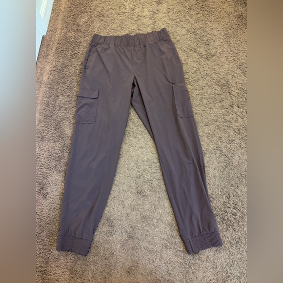 Gap fit Runaround Purple Cargo Jogger Pants High Rise Size L T TALL - Picture 1 of 7